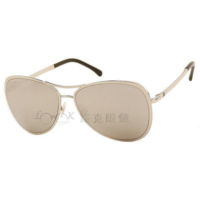 Chanel 香奈兒 太陽眼鏡 銀框 類飛官款 CH4223 124 6G