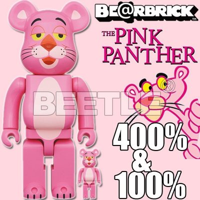 BEETLE BEARBRICK BE@RBRICK PINK PANTHER 頑皮豹 粉紅豹 100% 400%
