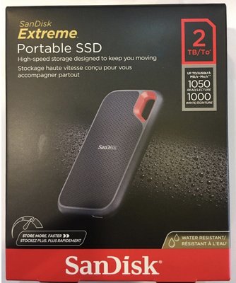 Sandisk Extreme SSD E61 2TB  V2 USB3.2 Gen2 2T 1050mb/s【公司貨】