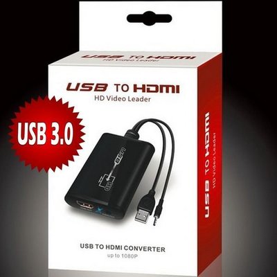 5Cgo【權宇】朗強 LKV325 USB 3.0轉HDMI 1080P 轉換器 WIN/MAC 外接第二螢幕 50C