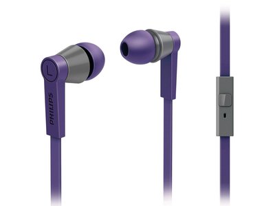 福利品PHILIPS SHE5105 (紫色) 附收納袋 CitiScape ST.GERMAIN 時尚個性 入耳式耳機