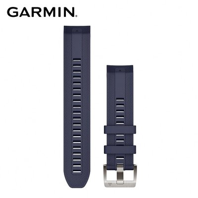 @竹北旗艦店@GARMIN QUICKFIT 22mm 海軍藍矽膠錶帶 MARQ(Gen 2)