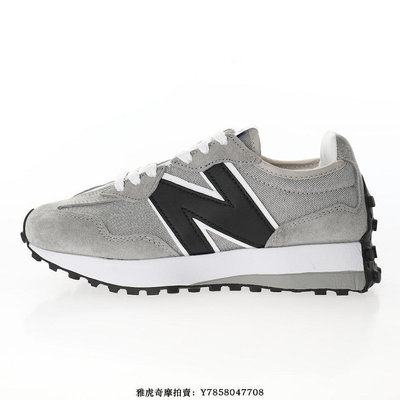 New Balance MS327“淺灰牛仔黑白”經典復古中性慢跑鞋　MS327LVB　男女鞋[飛凡男鞋]