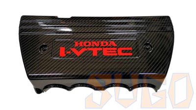 SUGO汽車精品 本田 HONDA CRV 4/4.5代 2.4L 專用原廠引擎上護蓋 雙色黑碳卡夢水轉印"交換件"