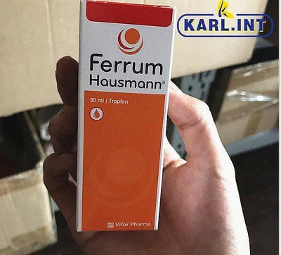 現貨 hausmann ferrum 嬰幼兒 孕婦補鐵劑口服液滴劑-LL