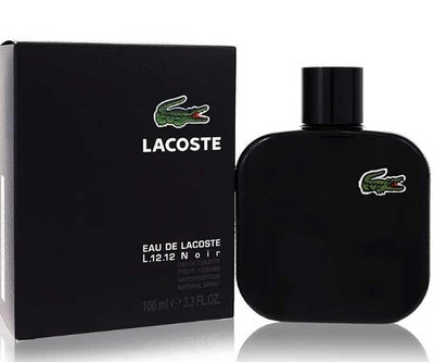 【美妝行】LACOSTE L.12.12 黑色 Polo衫 純黑 男性淡香水 100ML 新包裝