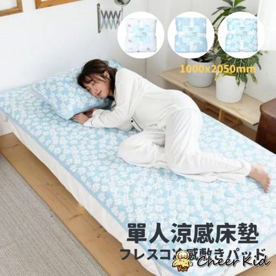單人涼感床墊 100x205cm 日式床墊 冰涼墊 保潔墊 單人床墊 涼墊 接觸冷感