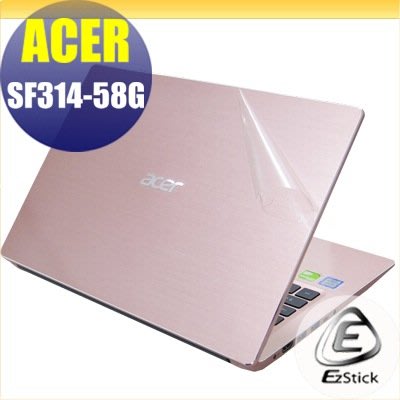 【Ezstick】ACER SF314-58G 二代透氣機身保護貼(含上蓋貼、鍵盤週圍貼、底部貼)DIY 包膜