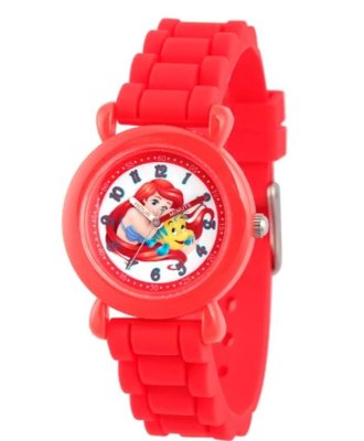 預購 美國 Disney Ariel 小美人魚公主熱賣款 可愛兒童手錶 指針學習錶 高質感橡膠錶帶 生日禮