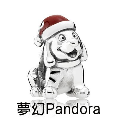 【夢幻 Pandora】 Pandora 聖誕系列 - 聖誕帽小狗 (現貨)