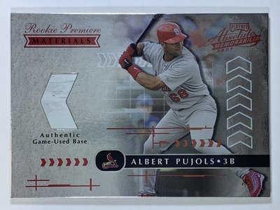 2001 PlayOff Absolute Rookie Albert Pujols Base RC 523/700