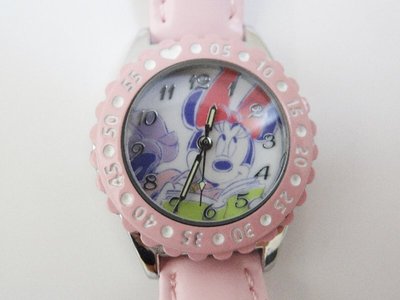 全新 正版 迪士尼 米妮 Disney Minnie 手錶 防水 粉紅色