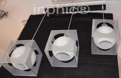 INPHIC-燈飾 時尚簡約 雙層 型餐廳吊燈餐吊燈 三頭 飯廳燈