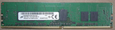 REG記憶體DDR4-2133 4GB美光REGISTERED 1RX8 4G ECC IBM DELL HP DIMM