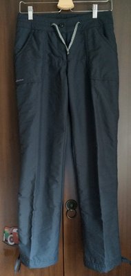 (二手)迪卡儂買的Quechua黑色休閒厚長褲(褲長98公分)