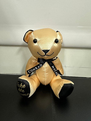 澳門金沙城 CONRAD 康萊德酒店 紀念品 小熊 熊娃娃 玩偶 布偶