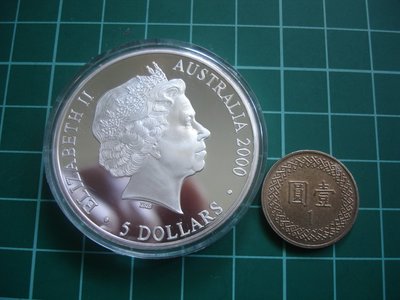 2000年澳大利亞 奧運鏡面銀幣 1oz
