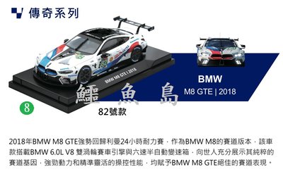 【鱷魚島】7-11 利曼8大車隊 模型車 BMW M8 GTE 2018 (8號)