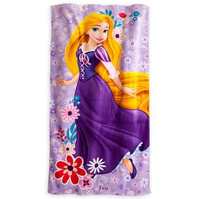 【安琪拉 美國童裝】Disney Store 美國迪士尼長髮公主浴巾, 迪士尼公主浴袍泳衣泳裝袋