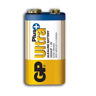 【超霸GP】9V ULTRA PLUS超特強鹼性電池1粒裝(收縮膜裝9V鹼性電池)