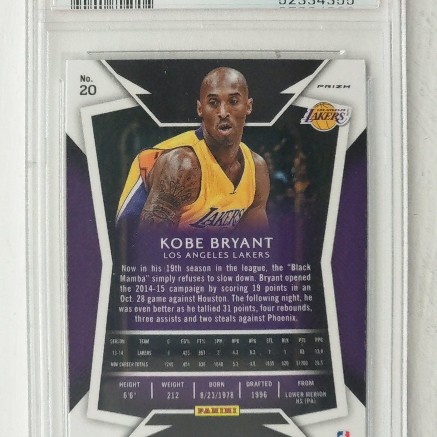 2014-15 Select Prizms Silver #20 Kobe Bryant CON PSA10 | Yahoo奇摩拍賣