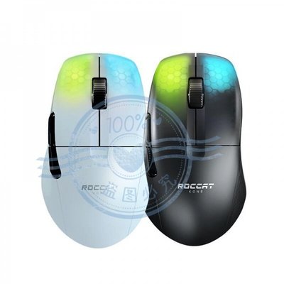 【現貨上新】工廠直銷  Roccat KONE PRO AIR 專業滑鼠中型和大型輕巧人體工學機械電纜