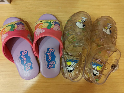二手~台灣製 佩佩豬 粉紅豬小妹 Peppa Pig 卡通拖鞋 兒童拖鞋 室內拖鞋