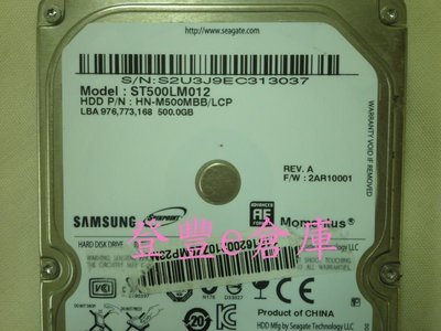 【登豐e倉庫】 YF98 Samsung ST500LM012 500G SATA2 筆電硬碟