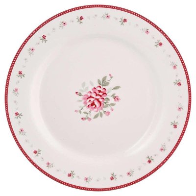 greengate Flora white plate 中盤