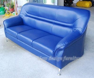【New Design Furniture】台南在地家具-居家型小空間透氣皮三人座沙發/租屋沙發