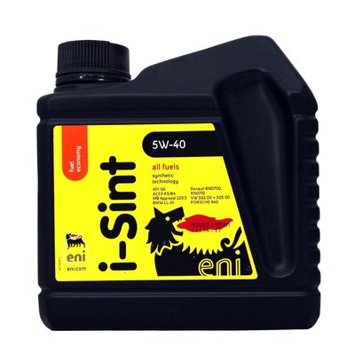【易油網】【缺貨】ENI I-SINT 5W40 合成機油 方罐