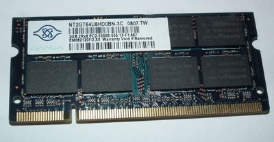 南亞ddr2-667 2g 2rx8筆記型記憶體2gb筆電pc2-5300s-555-13-f1雙面顆粒nb nanya
