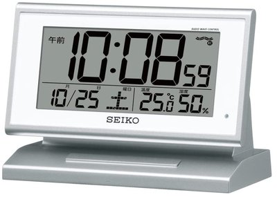 14479A 日本進口 限量品 正品 SEIKO日曆座鐘桌鐘 自動感光鬧鐘溫溼度計時鐘LED畫面電波時鐘