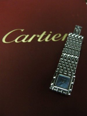 Cartier卡地亞/美洲豹款系列/稀有彩繪女錶/珍珠貝面盤 品相很美
