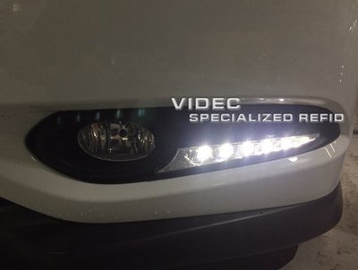 巨城汽車精品 HID HONDA HRV HR-V 專用 LED 一字型 日行燈 晝行燈 六顆燈 DRL 新竹 威德