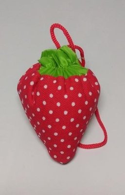 草莓造型環保購物袋/折疊購物袋/折疊式環保購物袋/手提環保袋/輕便袋/可收納造型袋