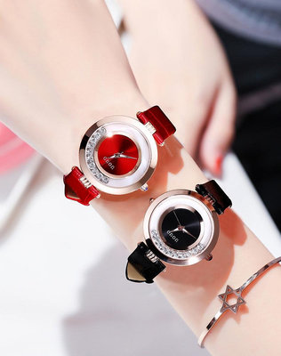 熱銷 時尚潮流薄款古歐GUOU女士手錶腕錶防水手錶腕錶女石英錶時裝錶學生錶24 WG047