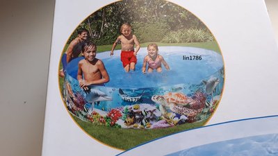 INTEX58472 原廠 海底世界硬膠水池 充氣游泳池 泳圈 幼兒夏天玩水池 兒童戲水池 送修補貼 免充氣