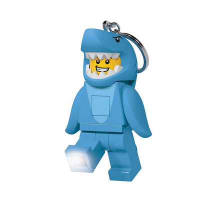 LEGO 樂高鑰匙圈 樂高鯊魚人 LED 人偶造型鑰匙圈燈 吊飾 鑰匙圈 手電筒 COCOS LG320