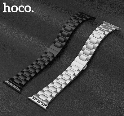 泳hoco Apple Watch (38/40mm) 格朗鋼錶帶-黑色款 蘋果手錶