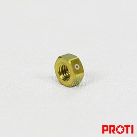 [屏東-晟信二輪] PROTI 鍛造鈦合金螺母 M4-NUT02-G 適用:M4 牙距:0.7mm
