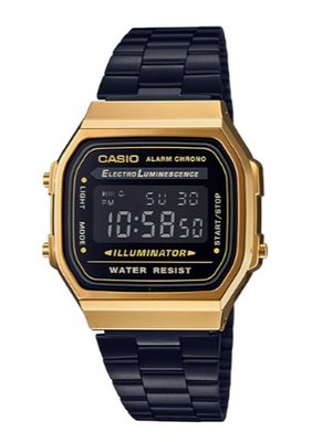 【萬錶行】CASIO 復古數字型電子系列錶款 A168WEGB-1B