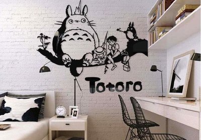 豆豆龍 龍貓 totor 牆貼 壁貼 3D 立體 壓克力 裝飾 客廳 沙發牆 電視牆 幼稚園 客廳 臥室