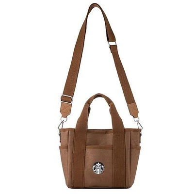 星巴克 棕女神帆布提背袋 TOTE BAG SIREN WITH STRAP BROWN Starbucks 2023/09/13上市