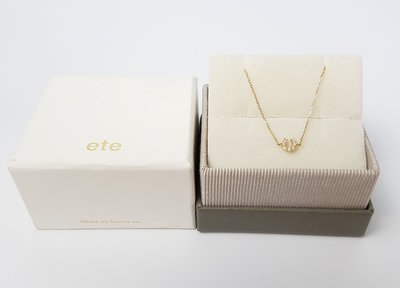 ete  天然鑽石手鍊  馬蹄型，真鑽 + 10K金  原廠盒裝，   保證真金 真鑽  超級特價便宜賣