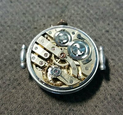 【藏家釋出】A.MOSER  瑞士早期古董錶‧手上鏈按PIN調時 ◎ 機芯漂亮行走正常 ◎ 收藏級-496