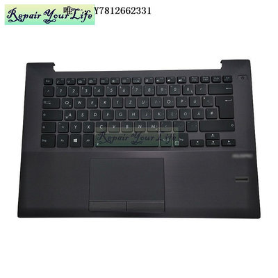 電腦零件ASUS 華碩BU401LA BU401 BU401L 筆記本鍵盤灰色C殼 背光觸摸板GR筆電配件