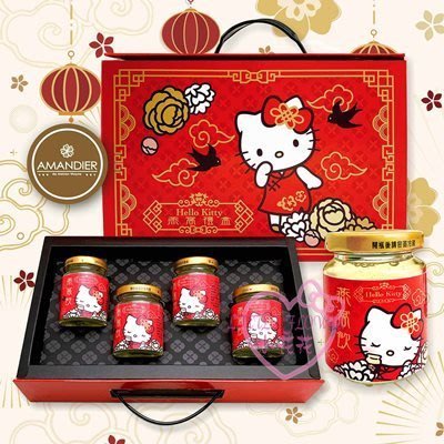 ♥小公主日本精品♥HelloKitty冰糖燕窩禮盒養顏美容過年過節送禮皆宜15004406