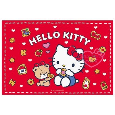 ♥小花花日本精品♥Hello Kitty單人用野餐墊~2