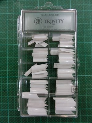1212TRINITY BEAUTY美國製造原裝進口Natural Nail Tips法式白色甲片100 count